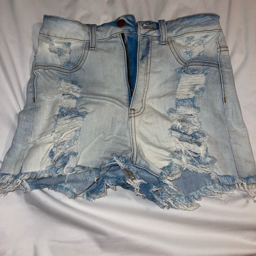 Denim shorts